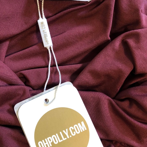 RUCHED AND READY HALTER NECK MINI DRESS IN RED - Picture 5 of 5